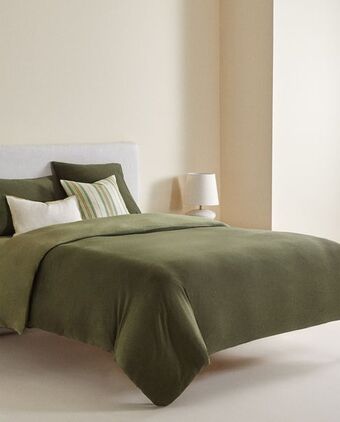 ZARA HOME Capa de edredão algodão promoção