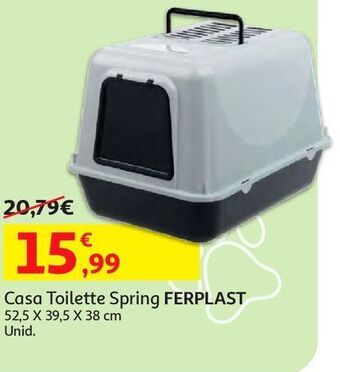 Auchan Casa toilette spring ferplast:52.5x39.5x38cm promoção
