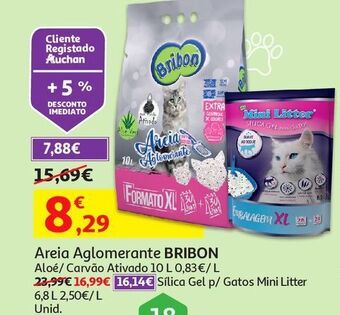 Auchan Areia aglomerante bribon promoção