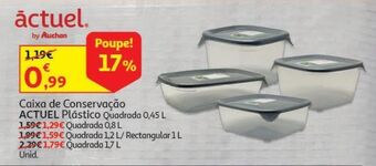 Auchan Caixa conservação quad. actuel promoção