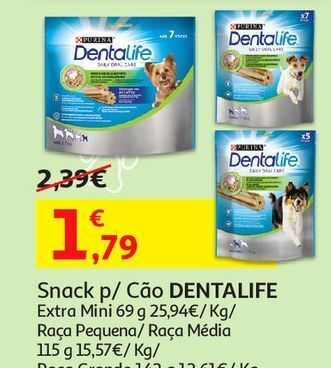 Auchan Snack cão dentalife purina promoção