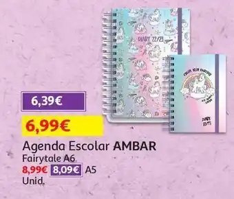 Auchan Agenda escolar ambar promoção