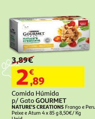 Auchan Comida húmida gato gourmet promoção