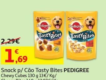 Auchan Snack cão tasty bites pedigree promoção
