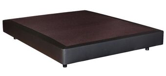 Base roma preto semi-pele - pés metálicos 11 cm incluídos