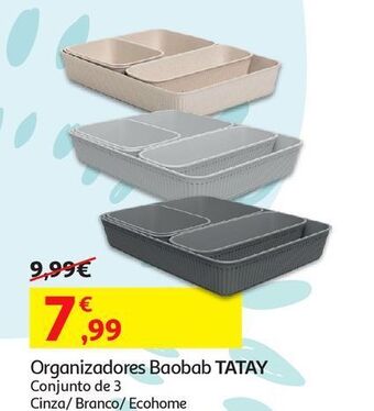 Auchan Organizadores baobab tatay promoção