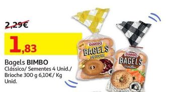 Auchan Bagels bimbo promoção