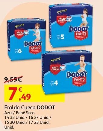 Auchan Fralda cueca dodot promoção