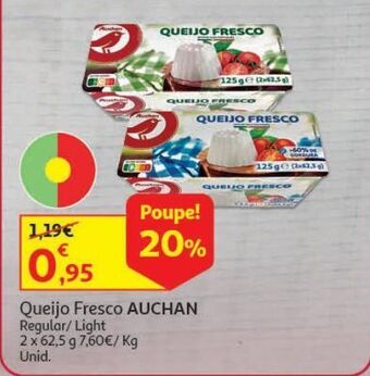 Auchan Queijo fresco auchan promoção