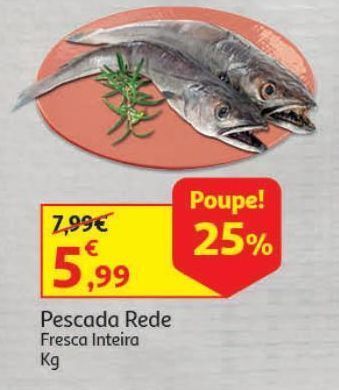 Pescada rede fresca inteira kg