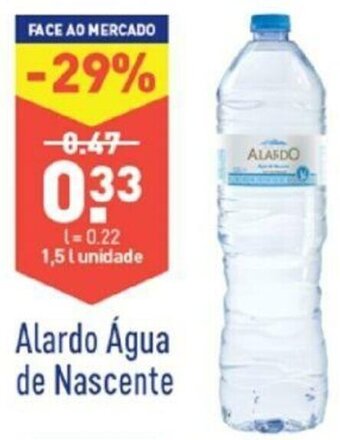 ALDI Alardo Água de Nascente 1,5L promoção
