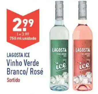 ALDI Lagosta Ice Vinho Verde Branco/ Rosé 750ml promoção