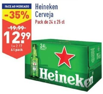 ALDI Heineken Cerveja 24x25cl promoção