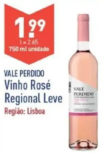 ALDI Vale Perdido Vinho Rosé Regional Leve 750ml promoção