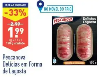 ALDI Pescanova Delícias em Forma de Lagosta 170g promoção