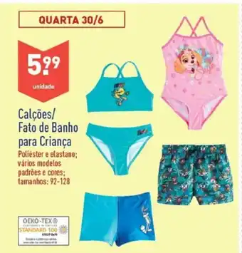 ALDI Calçoes/ Fato de Banho para Criança 92-128 promoção