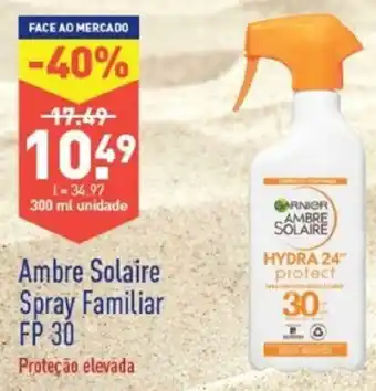 ALDI Ambre Solaire Spray Familiar FP 30+ 300ml promoção
