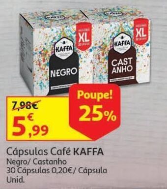 Auchan Cápsulas kaffa promoção