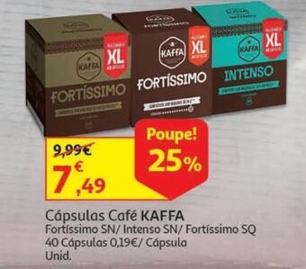 Auchan Cápsulas kaffa promoção