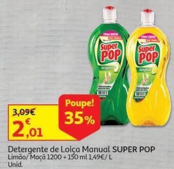 Auchan Detergente loiça super pop promoção