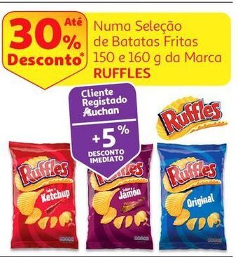 Auchan Batata frita ondulada ruffles promoção