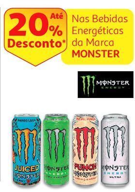 Auchan Bebida energetica monster promoção