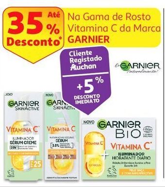 Auchan Creme rosto garnier promoção