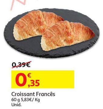 Auchan Croissant francês:60 g promoção