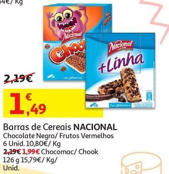 Auchan Barras cereais nacional promoção