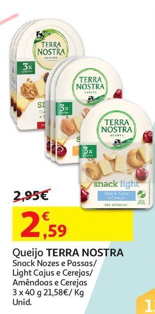 Auchan Queijo terra nostra promoção