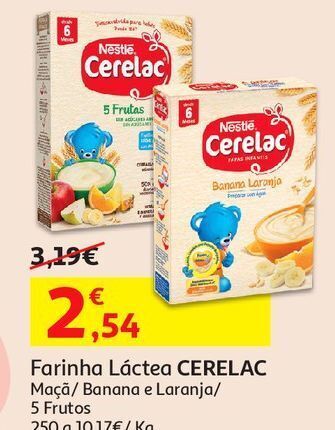 Auchan Farinha láctea cerelac promoção