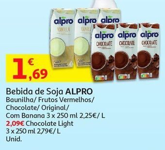 Auchan Bebida alpro promoção