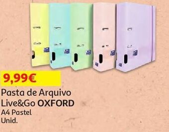 Auchan Pasta arquivo oxford:live&go pastel a4 promoção