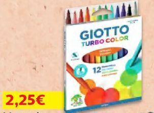Marcadores colorir giotto:turbo color 12un