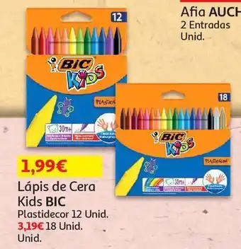 Auchan Lapis cera kids bic promoção