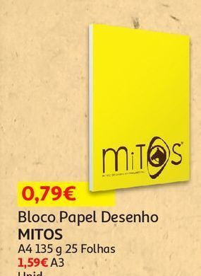 Auchan Bloco papel desenho mitos promoção