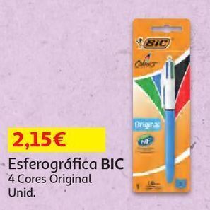 Auchan Esferografica 4 cores bic:original promoção