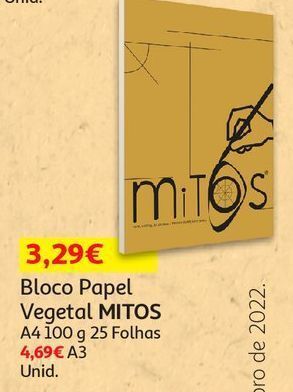 Auchan Bloco papel vegetal mitos promoção