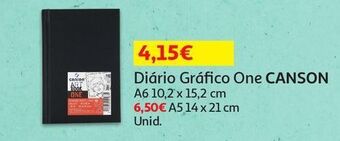 Auchan Diario grafico one canson promoção