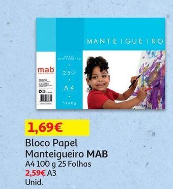 Auchan Bloco papel manteigueiro mab promoção