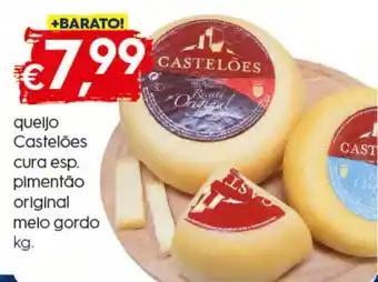 Bolama Queijo Casteloes Cura esp. Pimentao original Meio Gordo 1kg promoção