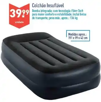 ALDI Colchão Insuflável 191x99x42cm promoção