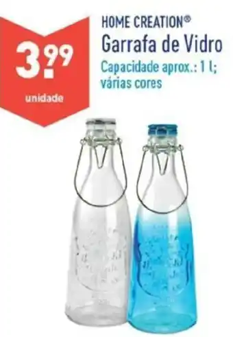 ALDI Garrafa de Vidro 1L promoção