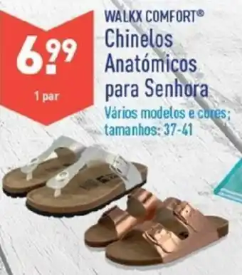 ALDI Walkx Comfort Chinelos Anatómacos para Senhora 37-41 promoção