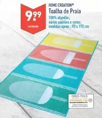 ALDI Home Creation Toalha de Praia 93 x 170cm promoção