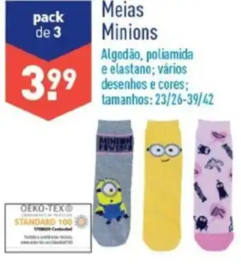 ALDI Meias Minions 23/26-39/42 promoção