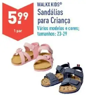 ALDI Walkx Kids Sandálias para Crainça 23-29 promoção