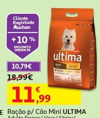 Auchan Ração cão mini ultima promoção