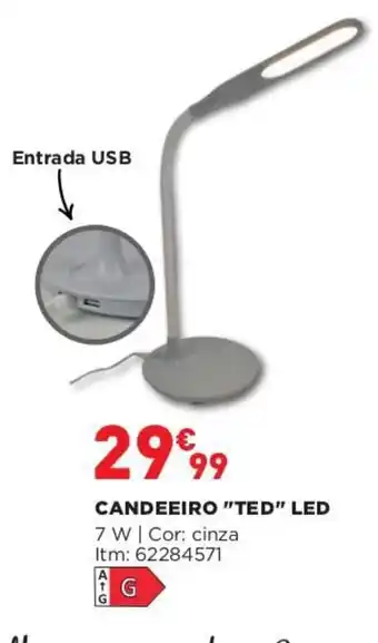 Bricomarché Candeeiro "Ted" Led promoção