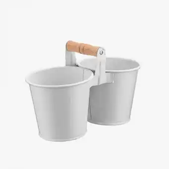 VIVA Vaso duplo garden branco d.12.5cm promoção